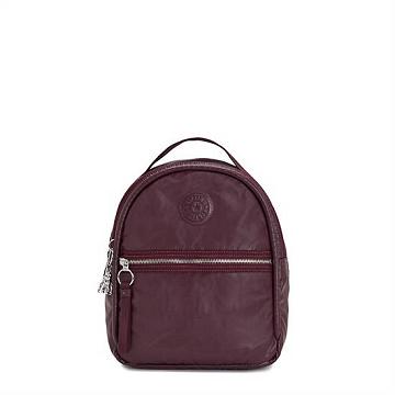 Kipling Kae Klasik Metallic Sırt Çantaları Bordo | TR 1629UZ